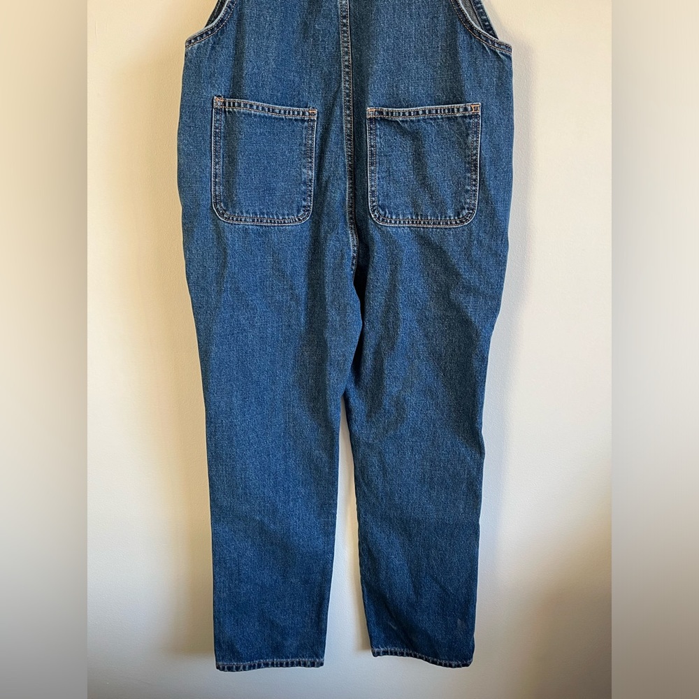 ✨NWT✨Old Navy. Medium Distressed Wash Jean Denim Overalls. Size Girls XL. - Picture 9 of 14
